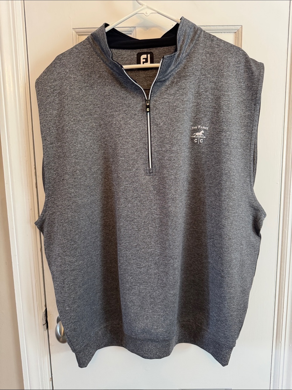 FootJoy Gray Men’s Zip-Up Golf Sweater Vest